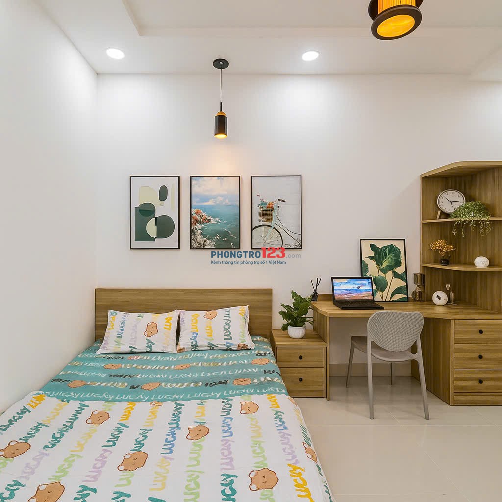 PHÒNG MỚI KHAI TRƯƠNG – 1PN FULL NỘI THẤT, BAN CÔNG RỘNG, GẦN CHỢ BÀ CHIỂU