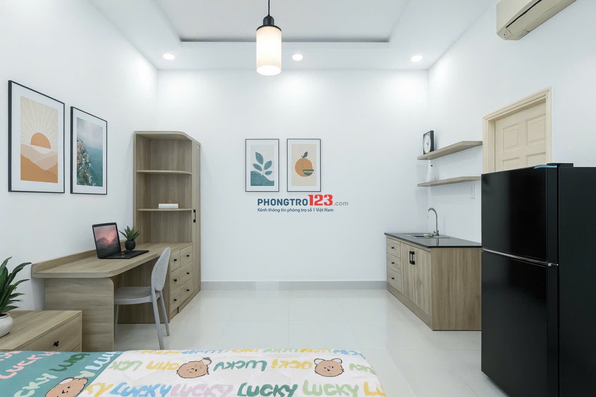 PHÒNG MỚI KHAI TRƯƠNG – 1PN FULL NỘI THẤT, BAN CÔNG RỘNG, GẦN CHỢ BÀ CHIỂU