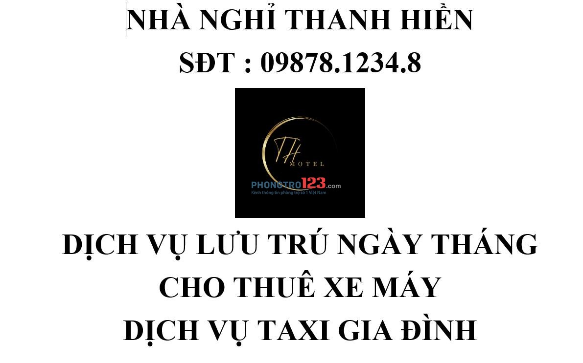 Phòng nhà nghỉ cho thuê tháng kèm dịch vụ cho thuê xe máy tại khu công nghiệp Phú Mỹ 1-2-3, BRVT