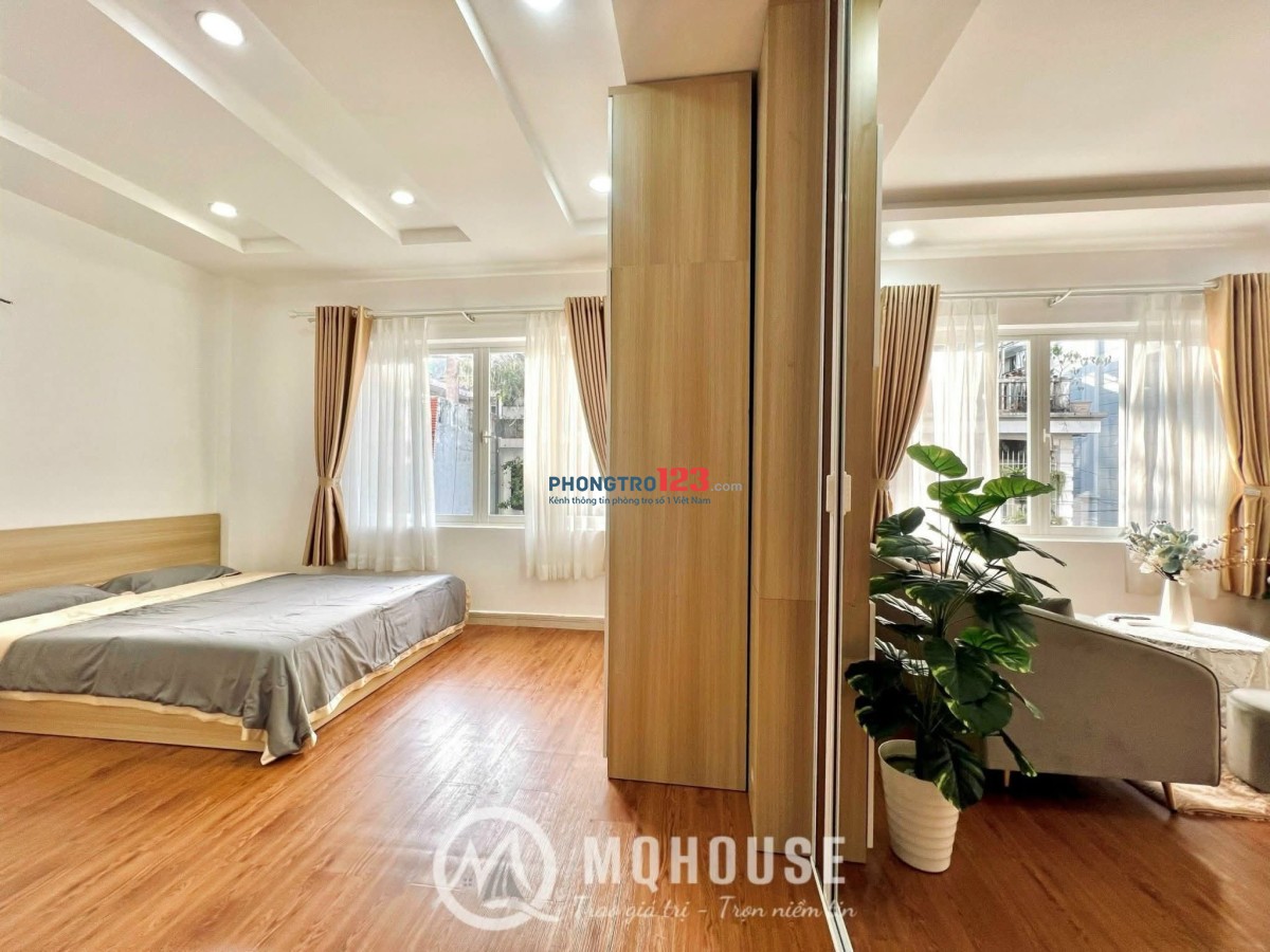 Cho thuê căn hộ khai trương mới 100% 1PN -1PK siêu rộng, thoáng – Ngay khu sân bay