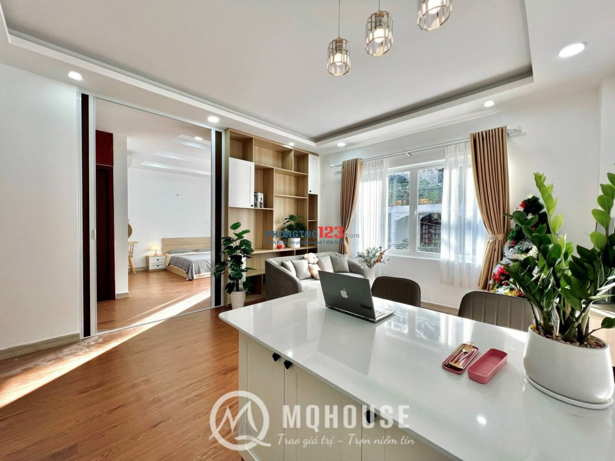 Cho thuê căn hộ khai trương mới 100% 1PN -1PK siêu rộng, thoáng – Ngay khu sân bay