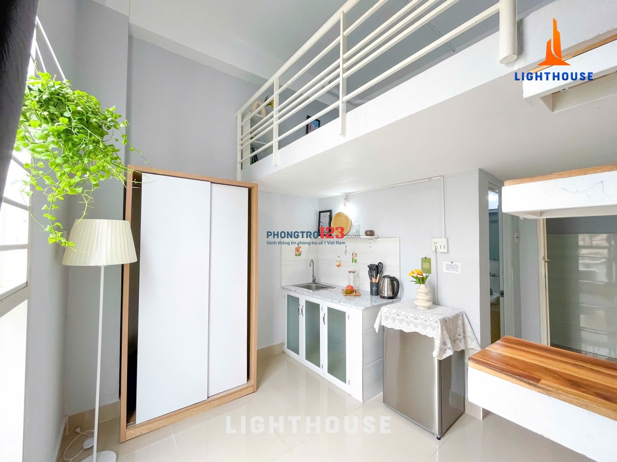 PHÒNG GÁC LỬNG – GẦN VLU, TRUNG TÂM BÌNH THẠNH – FULL TIỆN NGHI