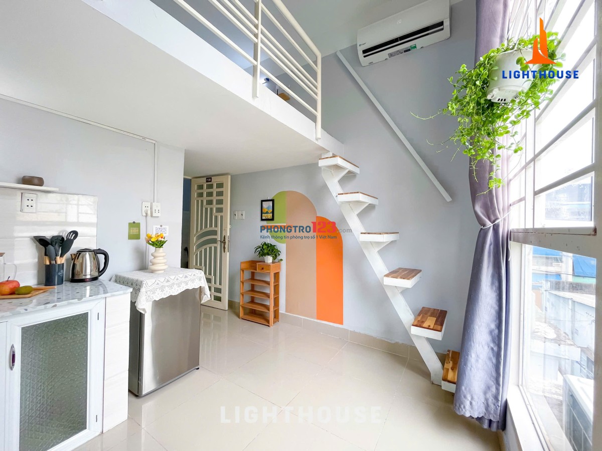 PHÒNG GÁC LỬNG – GẦN VLU, TRUNG TÂM BÌNH THẠNH – FULL TIỆN NGHI