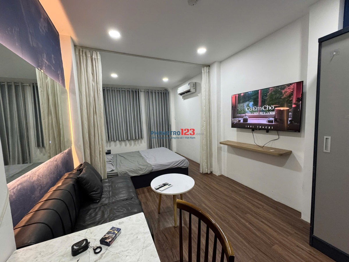 CHO THUÊ NHANH CHDV STUDIO 1PN FULL NT, BAN CÔNG RỘNG. GIÁ RẺ, MỚI ĐẸP, ĐƯỜNG VĨNH VIỄN, GIÁ 7TR