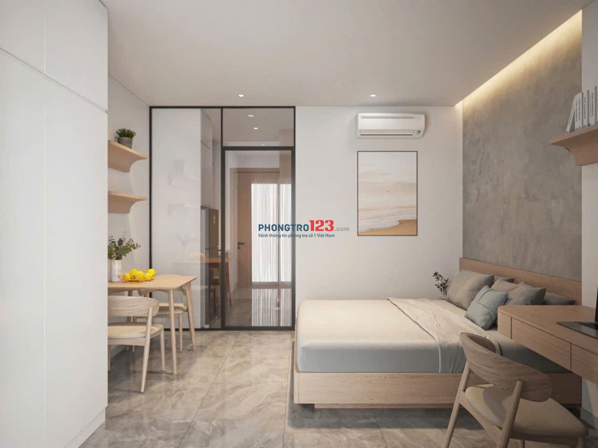 1PN vách kính ngăn – Ban Công – Full Nội Thất Gần Lotte Mart, Quận 7, Thuận Tiện Di Chuyển Q1,4