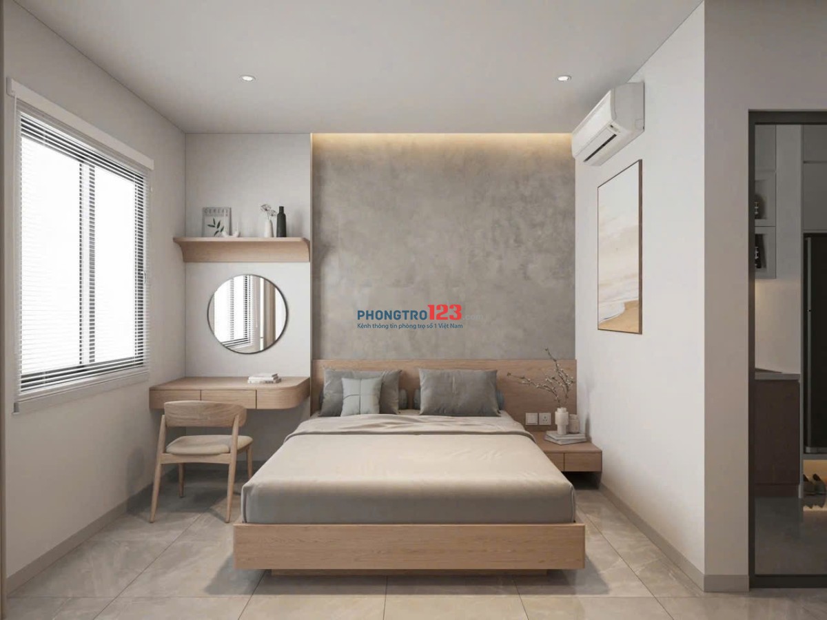 1PN vách kính ngăn – Ban Công – Full Nội Thất Gần Lotte Mart, Quận 7, Thuận Tiện Di Chuyển Q1,4