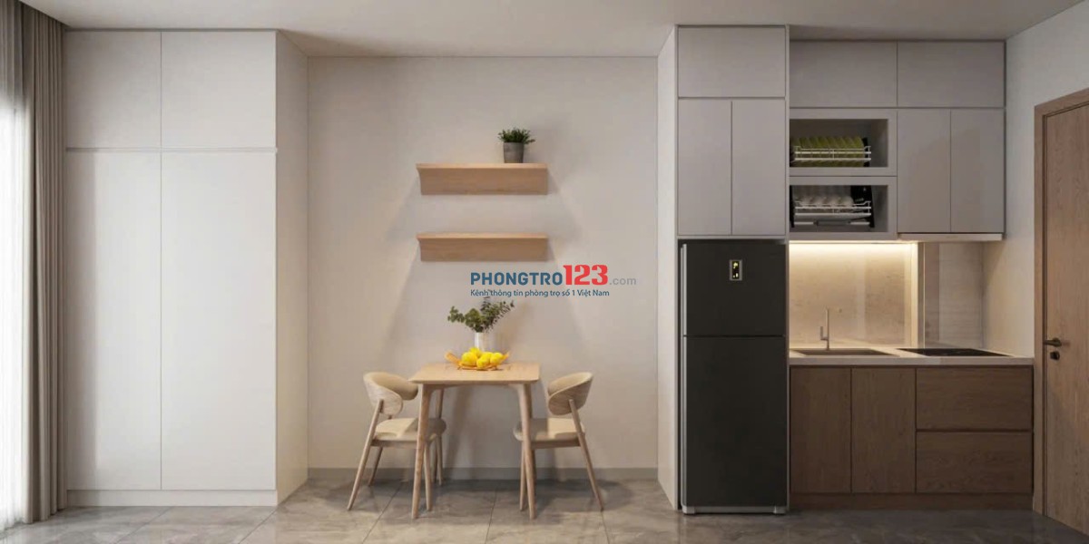 1PN vách kính ngăn – Ban Công – Full Nội Thất Gần Lotte Mart, Quận 7, Thuận Tiện Di Chuyển Q1,4