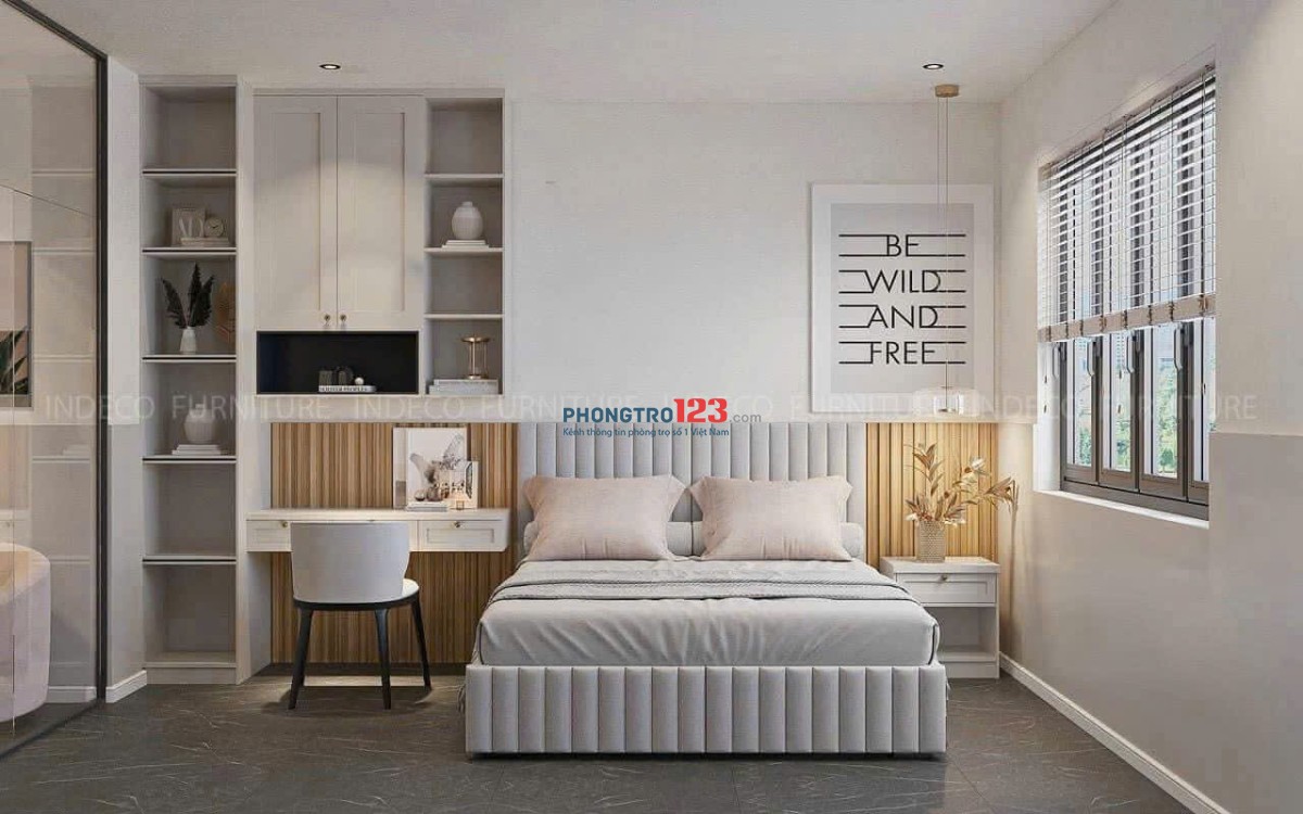 1PN vách kính ngăn – Ban Công – Full Nội Thất Gần Lotte Mart, Quận 7, Thuận Tiện Di Chuyển Q1,4