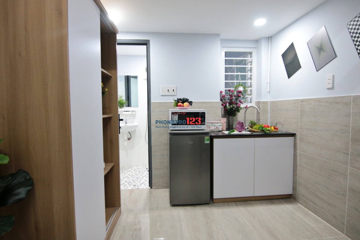Phòng trọ dạng Studio FULL nội thất cao cấp - trung tâm Bình Thạnh