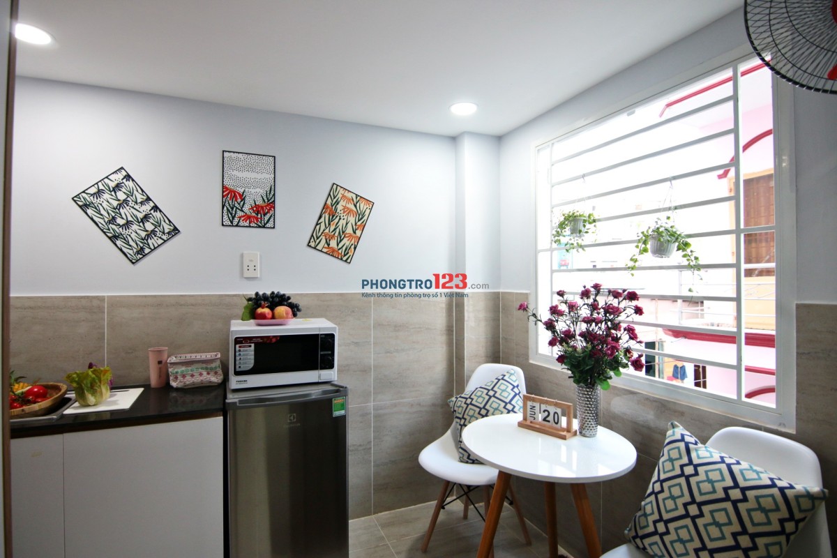 Phòng trọ dạng Studio FULL nội thất cao cấp - trung tâm Bình Thạnh
