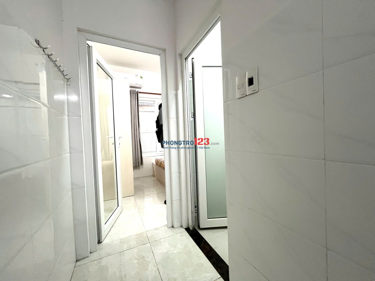cho thuê phòng studio tách bếp nhà mới nhận thú cưng ra vào vân tay