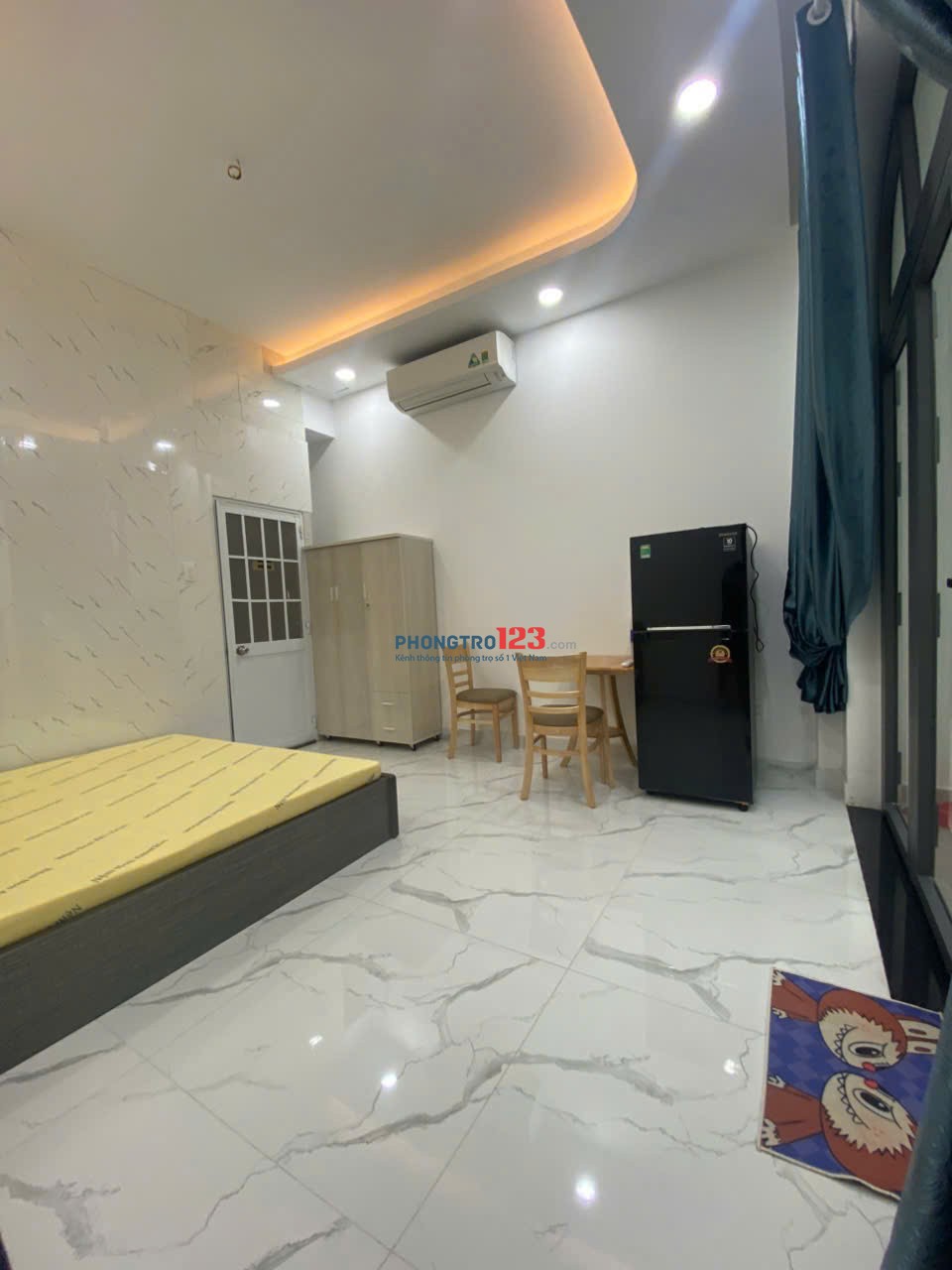 cho thuê phòng studio tách bếp nhà mới nhận thú cưng ra vào vân tay