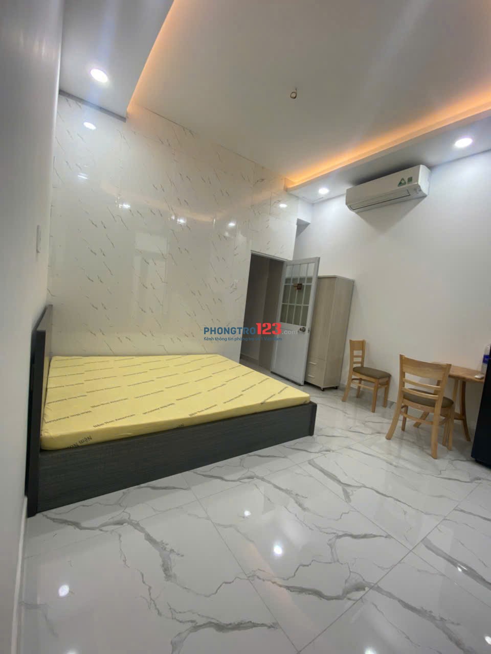 cho thuê phòng studio tách bếp nhà mới nhận thú cưng ra vào vân tay