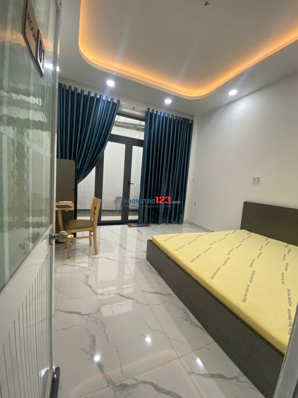 cho thuê phòng studio tách bếp nhà mới nhận thú cưng ra vào vân tay