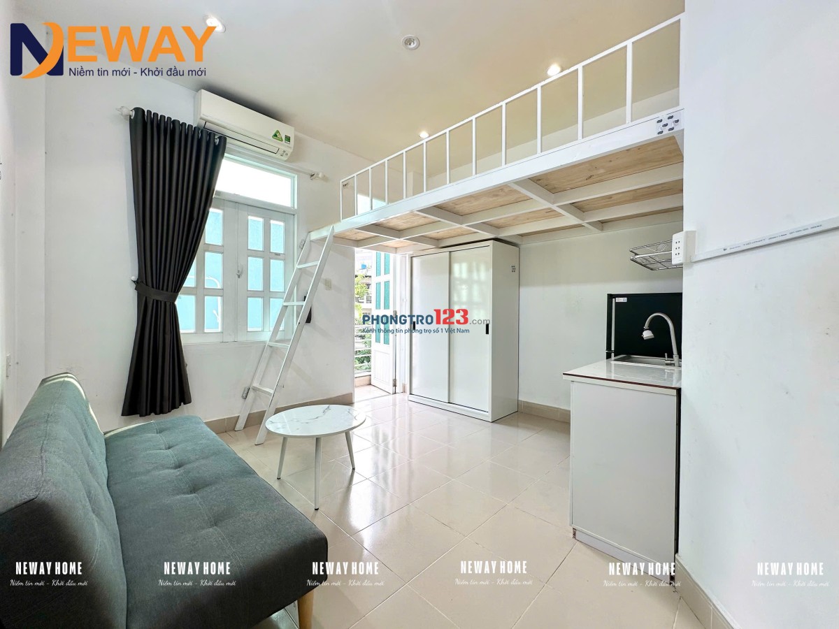 Cho Thuê Căn Hộ Duplex Full Nội Thất, Có Ban Công, Gác Cao – Phòng Thoáng Mát