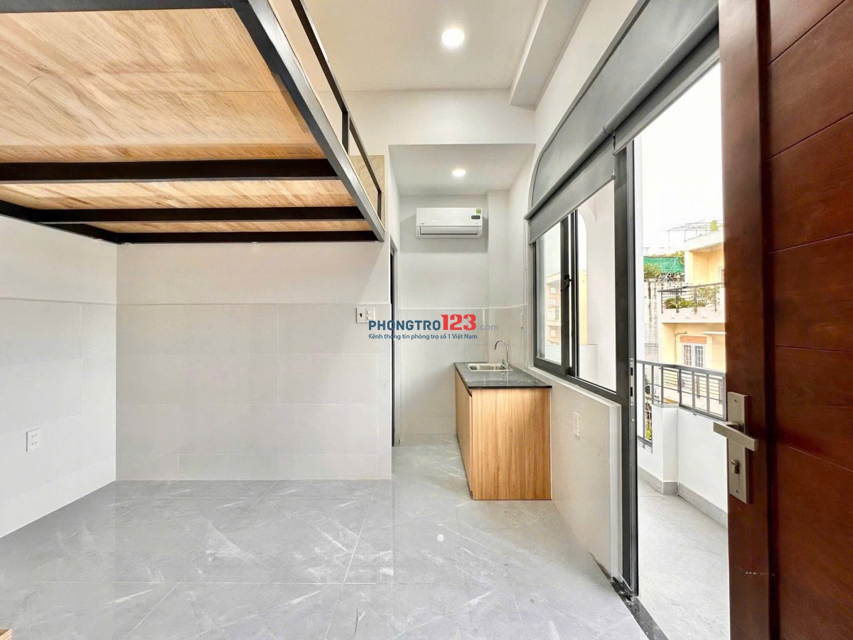 Căn hộ có gác full nội thất, ban công thoáng tại Trịnh Đình Thảo – phường Hòa Thạnh, Tân Phú