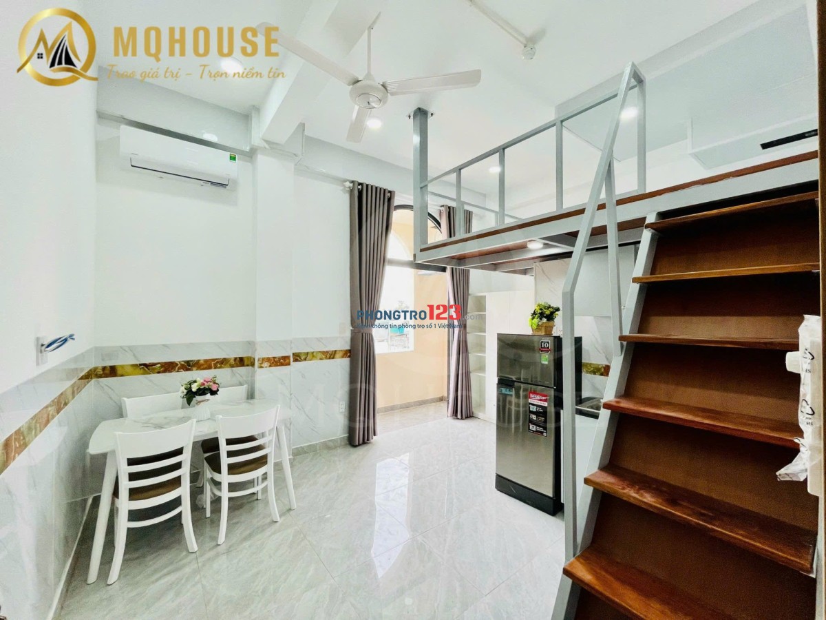 Căn hộ có gác xinh, ban công rộng thoáng – full nội thất hiện đại – Cộng Hòa, phường 13, Tân Bình