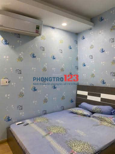 Chung cư 590, CMT8, P. 11, Quận 3 căn 2p ngủ, có NTCB, ban công 12tr/th