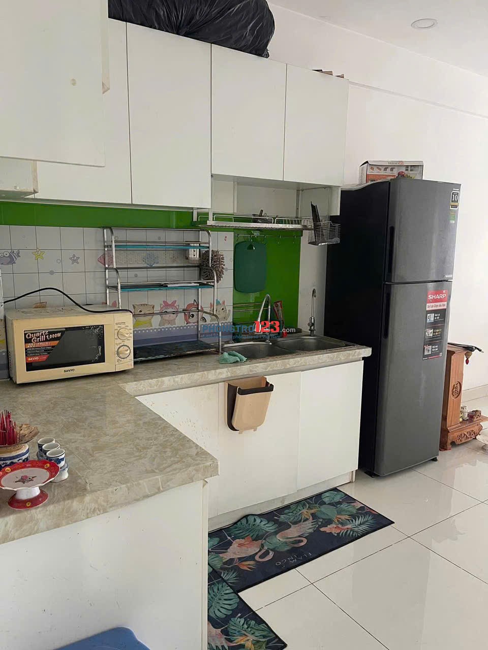 Idico Tân Phú, Lũy Bán Bích, Tân Phú :căn góc 75m2, 2p ngủ, NT, 10tr5/th