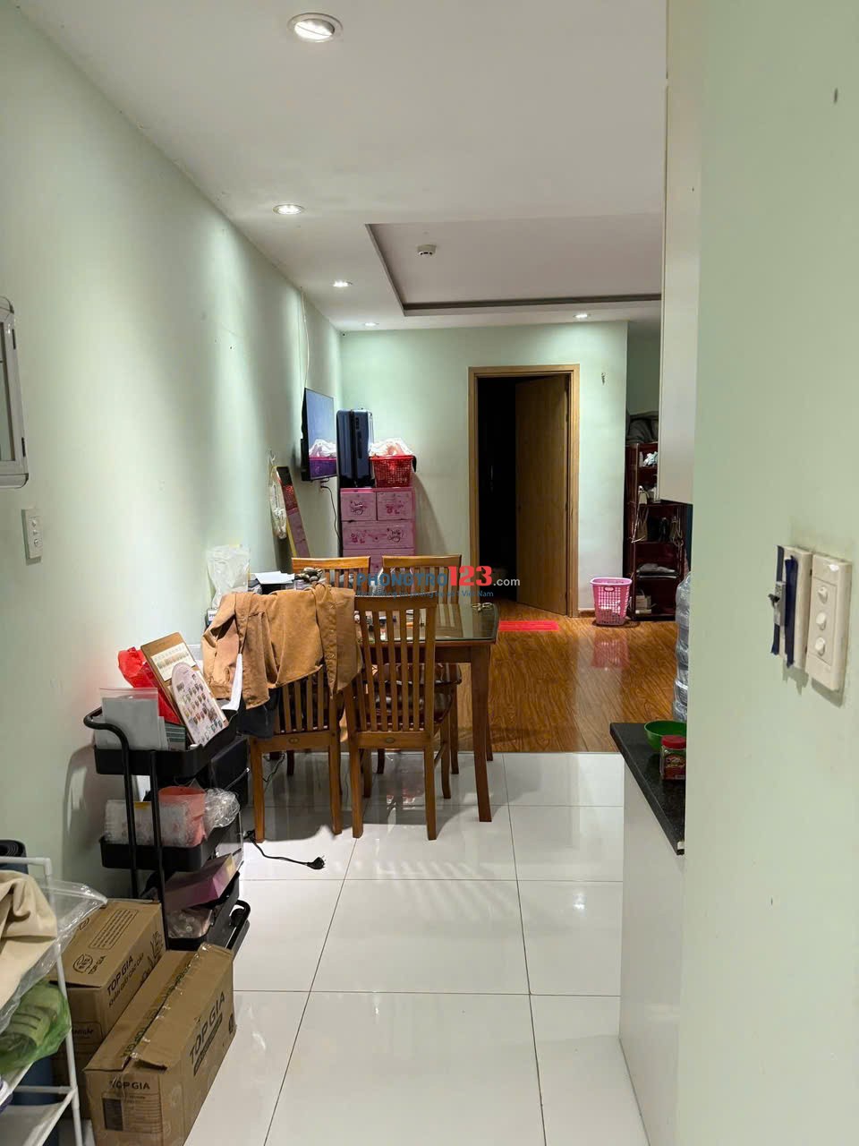 Chung cư Kim Hồng, Vườn Lài, TP: 65m2, 2p ngủ, full NT, 7tr5/tháng