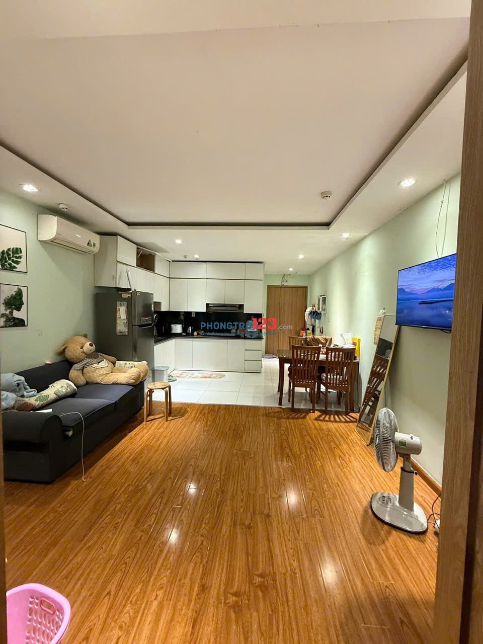 Chung cư Kim Hồng, Vườn Lài, TP: 65m2, 2p ngủ, full NT, 7tr5/tháng