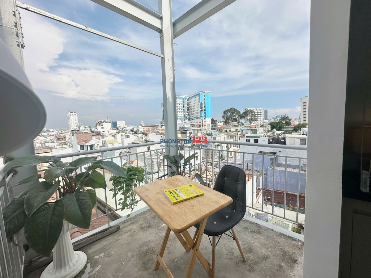 Cho thuê phòng trọ có ban công 35m² Quận Bình Thạnh gần chợ Bà Chiểu, gần Phú Nhuận, Q1, Q3