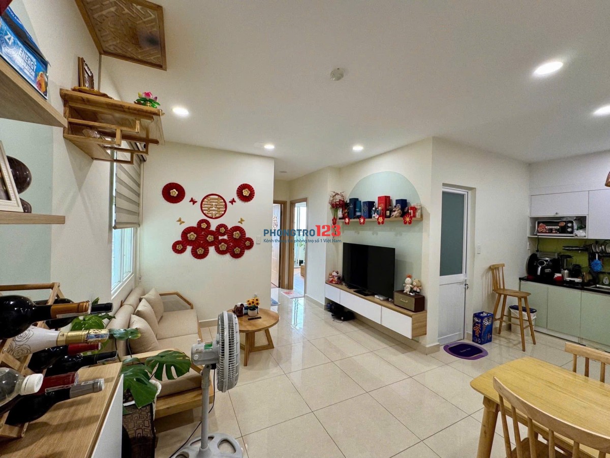 C/c Screc, 75m2, NTCB, 2PN, 1WC, Ngay Coopmart Trường Sa, Q3, 13tr/th.