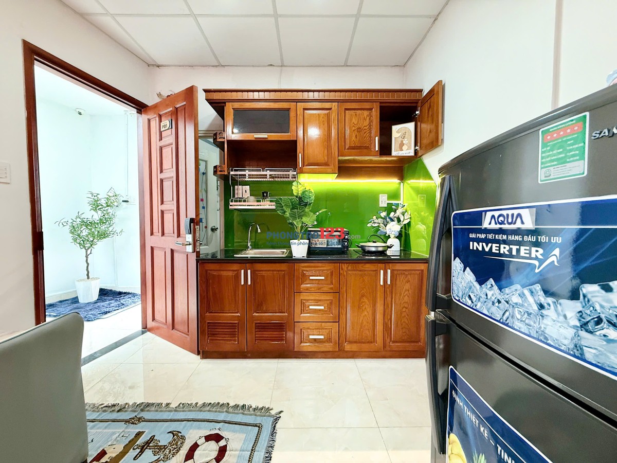 KHAI TRƯƠNG CĂN HỘ 1PN FULL NỘI THẤT CỬA SỔ LỚN Ở VẠN KIẾP - QUẬN BÌNH THẠNH NGAY CHỢ BÀ CHIỂU