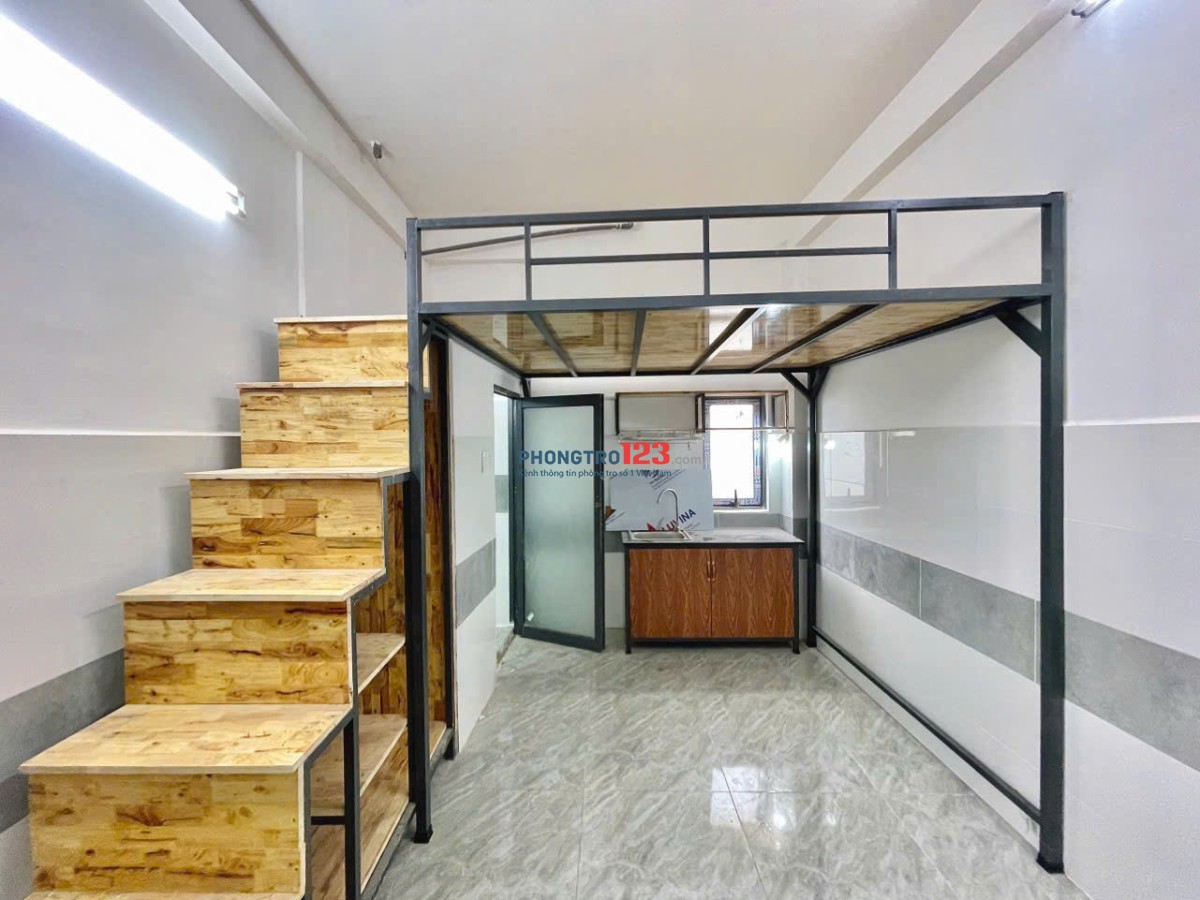 CHO THUÊ PHÒNG GÁC CỬA SỔ 25M2 SẴN MÁY LẠNH