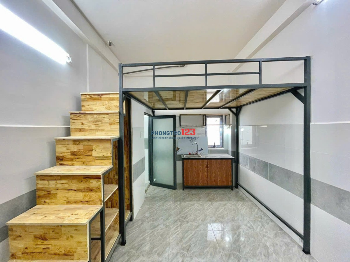 CHO THUÊ PHÒNG GÁC CỬA SỔ 25M2 SẴN MÁY LẠNH