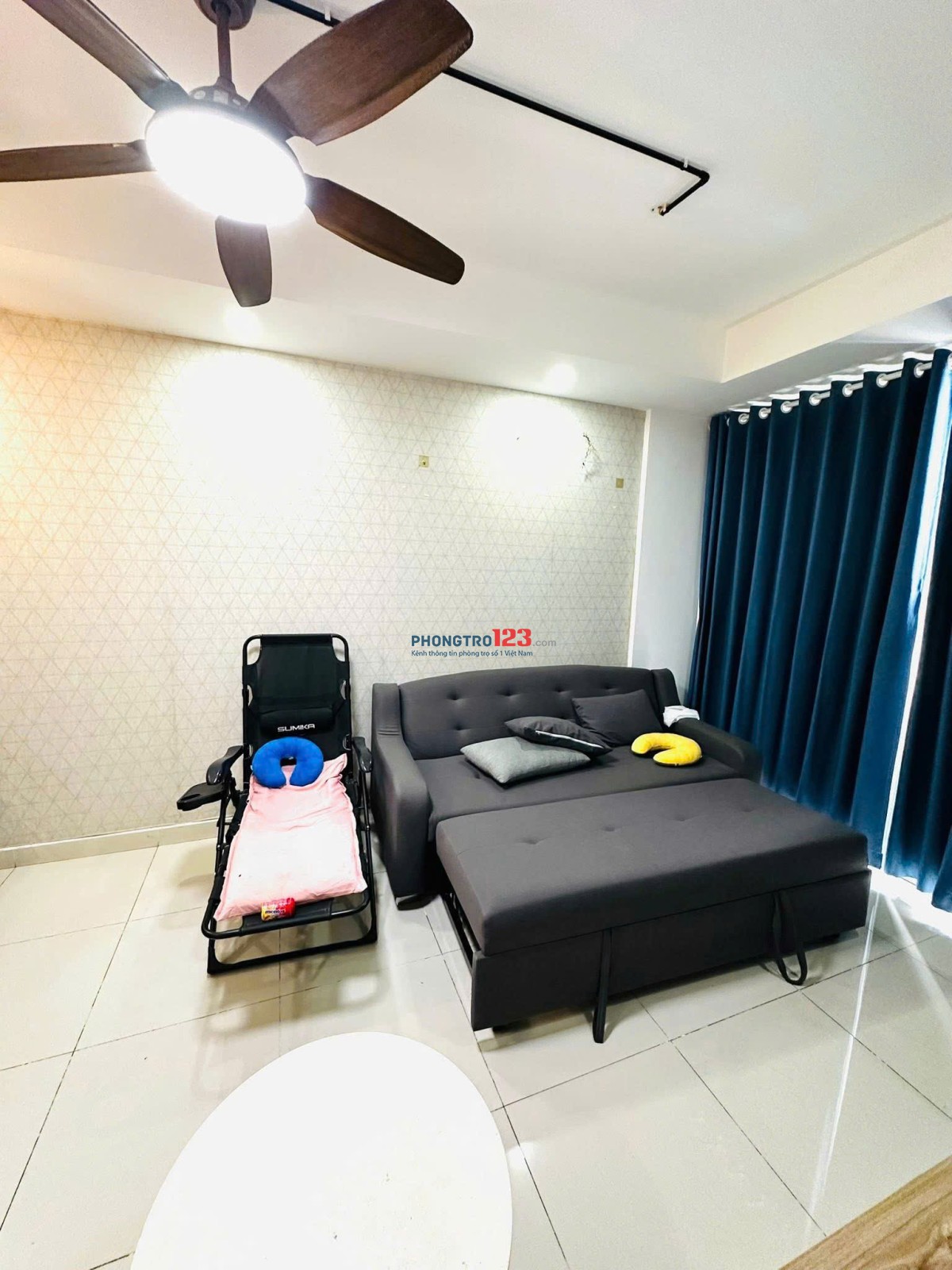 Carillon 2, Hòa Thạnh,Tân Phú 2PN, 2WC Nội thất mới, 10tr/th.