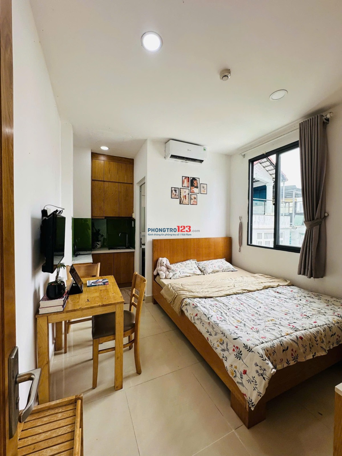 PHÒNG TRỌ 35m² Nơ Trang Long Quận Bình Thạnh Full nội thất