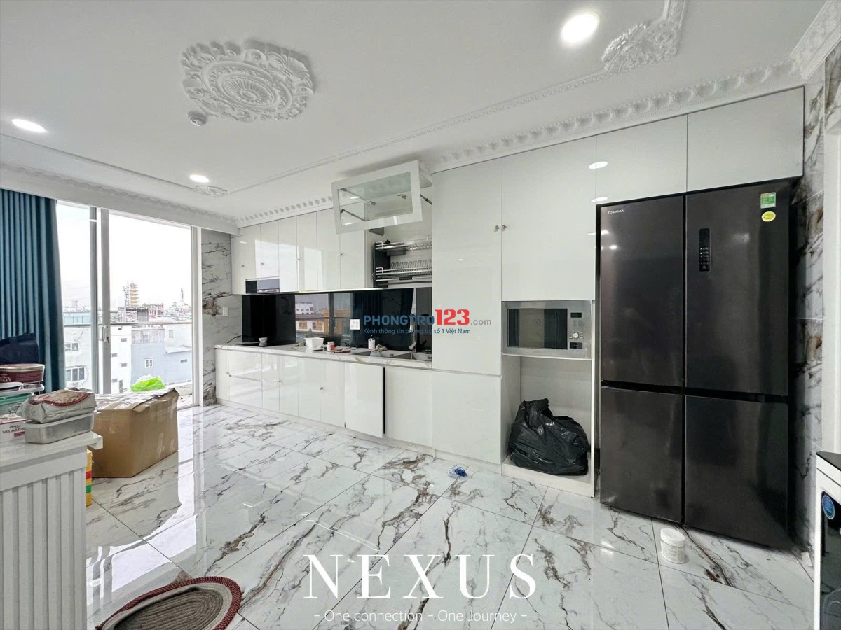 Cho thuê Căn hộ 60m2 dịch vụ cao cấp ngay Vincom Phan Văn Trị, mới xây Full Nội thất mới xây cao cấp