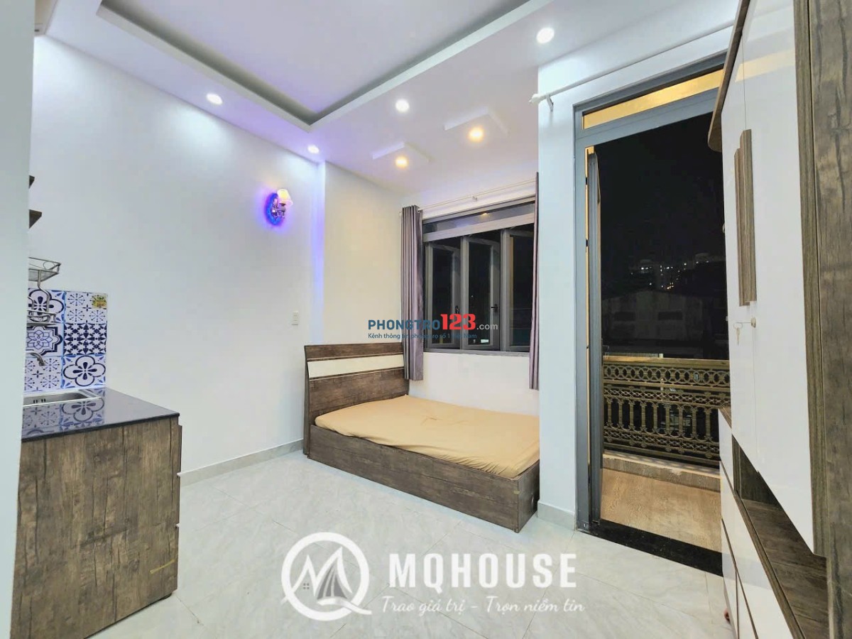 Phòng full nội thất – ban công thoáng – thang máy hiện đại ngay Quách Hữu Nghiêm Tân Phú
