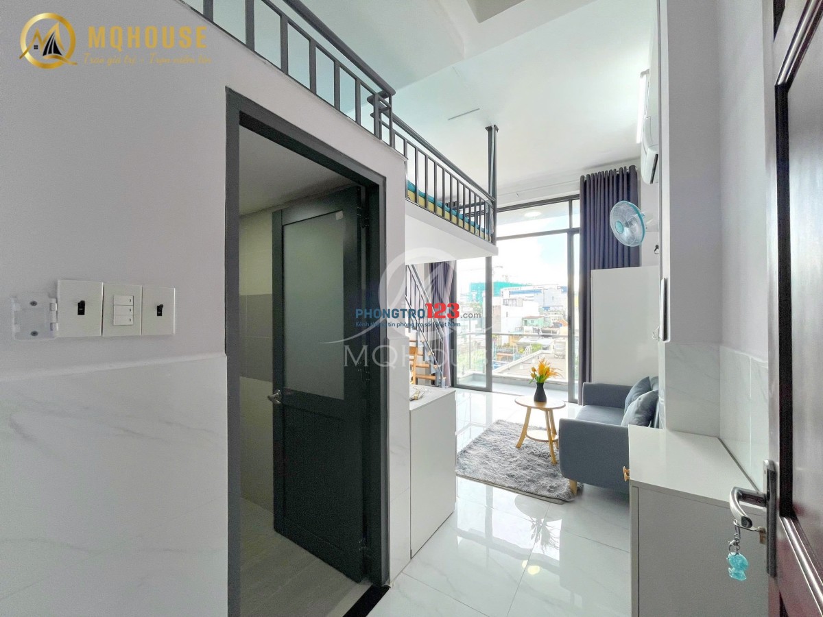 Cho Thuê Duplex Full Nội Thất, Gác Cao, Có Ban Công Gần Sân Bay , Etown & Lotte Mart Tân Bình