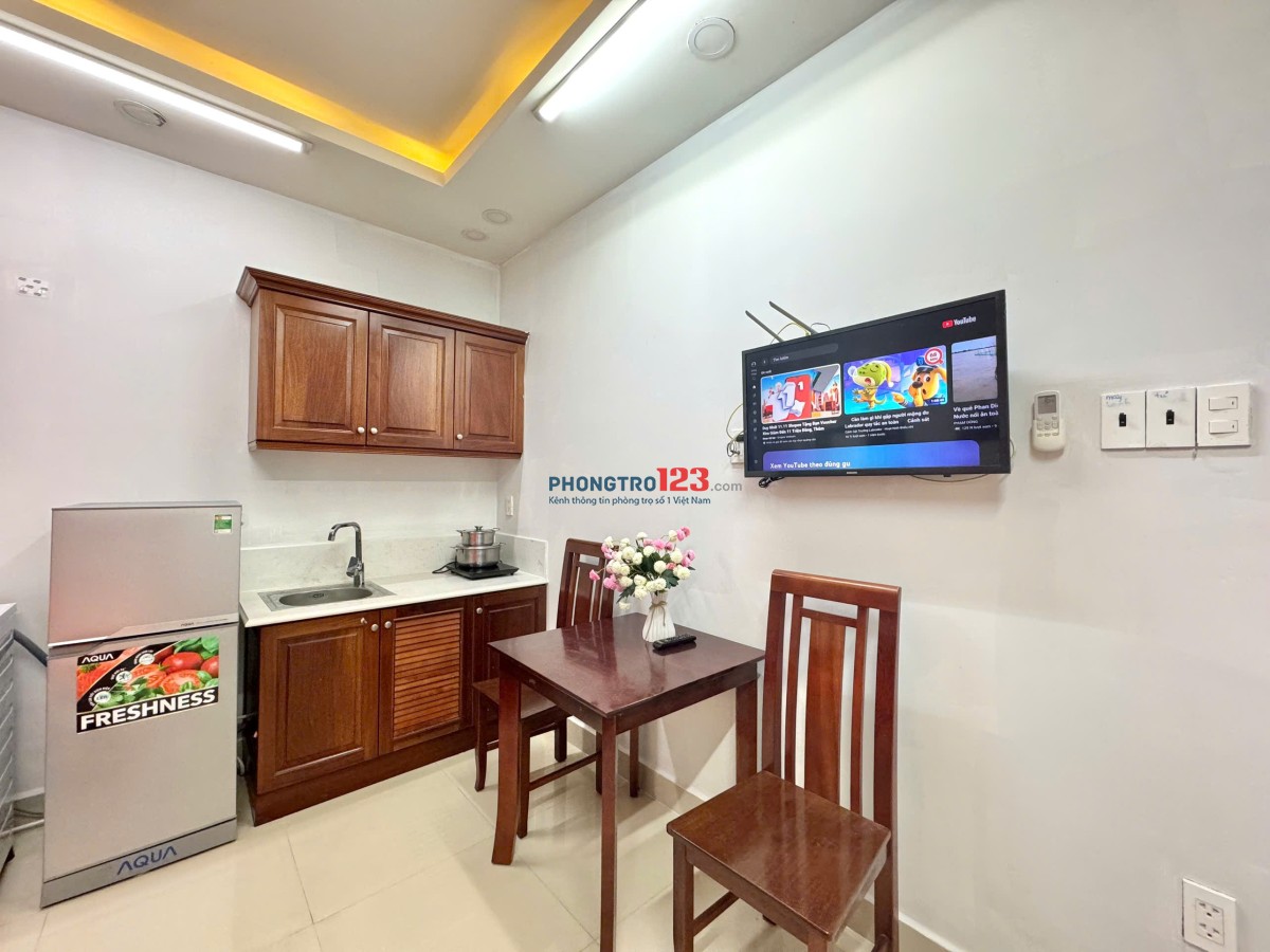 CĂN HỘ 30M2 ĐẦY ĐỦ TIỆN NGHI ĐƯỜNG HOÀNG SA GẦN CHỢ PHẠM VĂN HAI