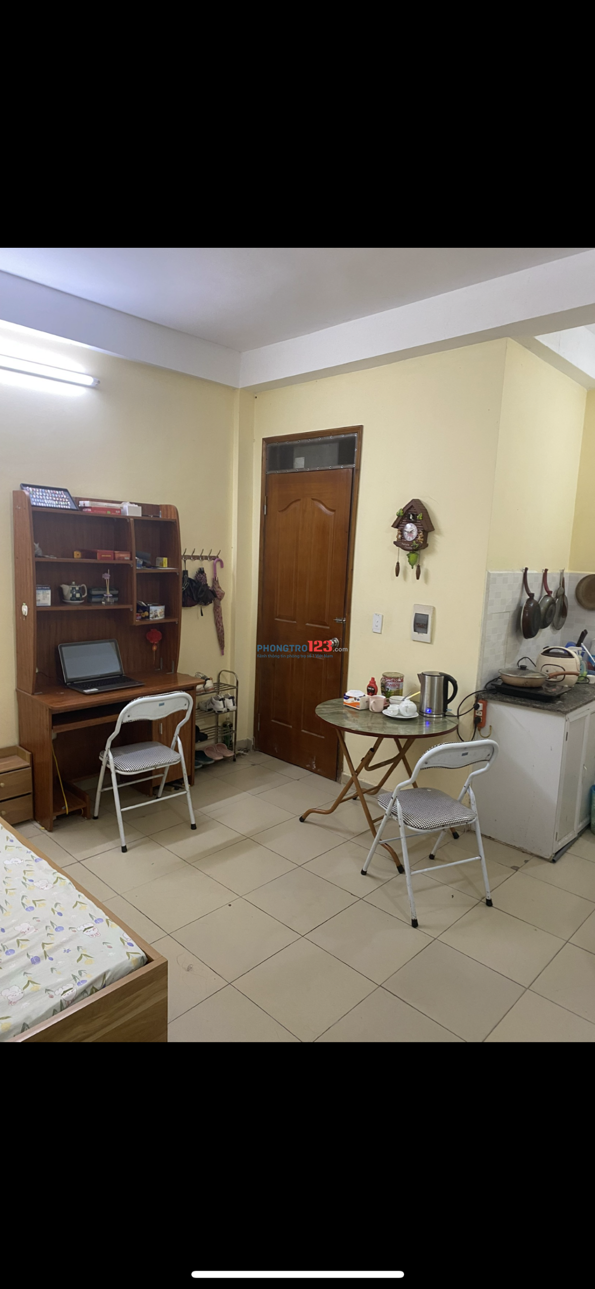 Cho nữ thuê (share) phòng trọ đẹp 20m2 trong CCMN phố Định Công, Hoàng Mai, 1,5tr full nội thất