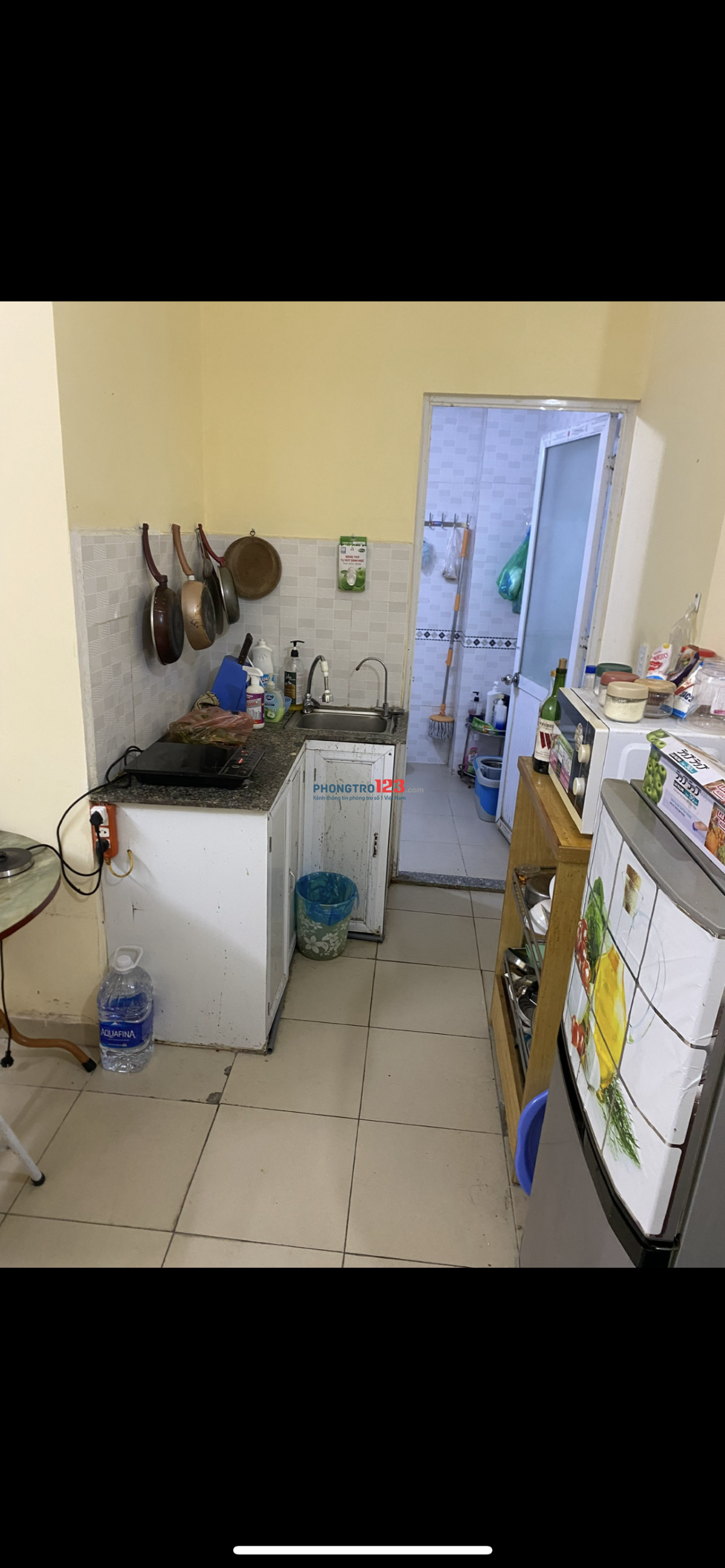 Cho nữ thuê (share) phòng trọ đẹp 20m2 trong CCMN phố Định Công, Hoàng Mai, 1,5tr full nội thất