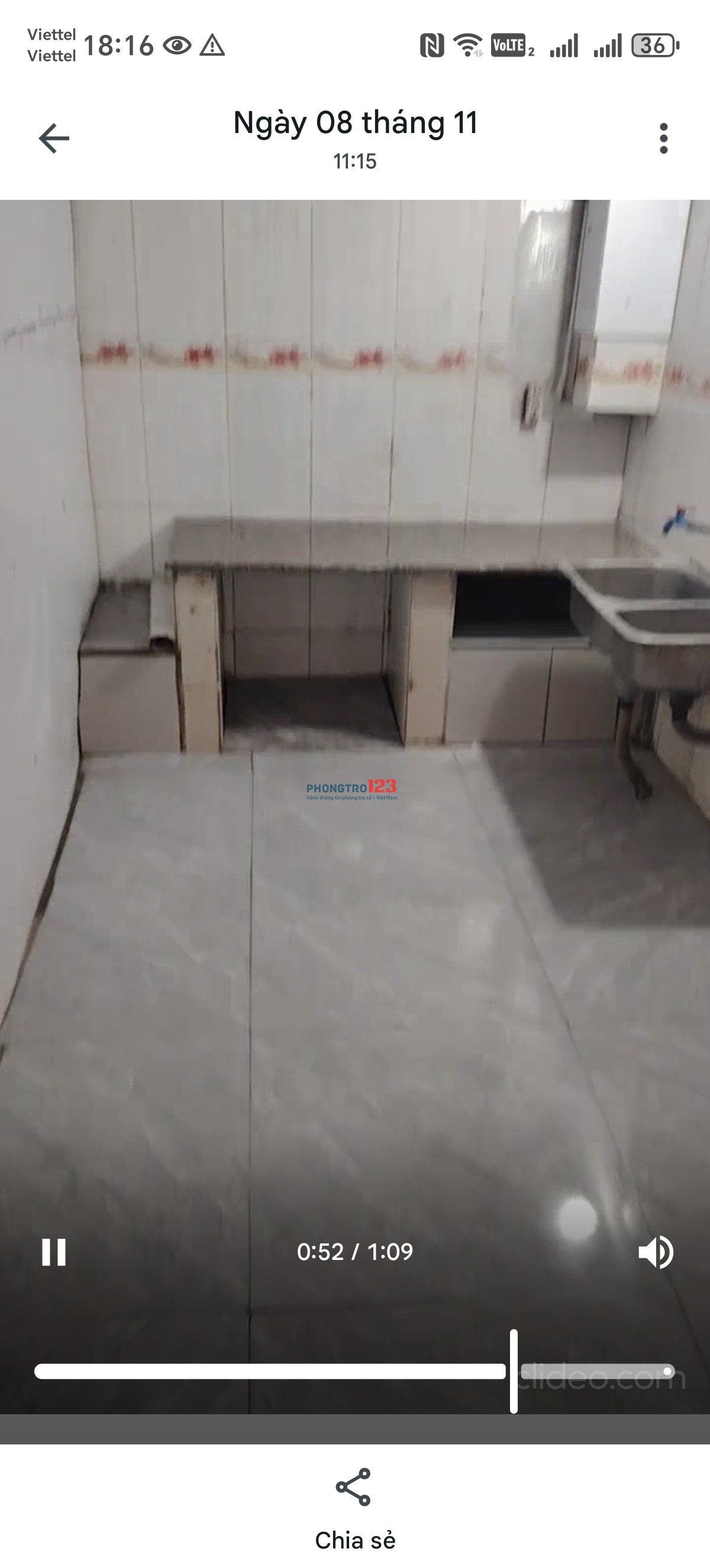  Chính chủ cho thuê phòng độc lập khép kín, DT 45m2. Cạnh trường Học viện Mật mã, ĐH giao thông...