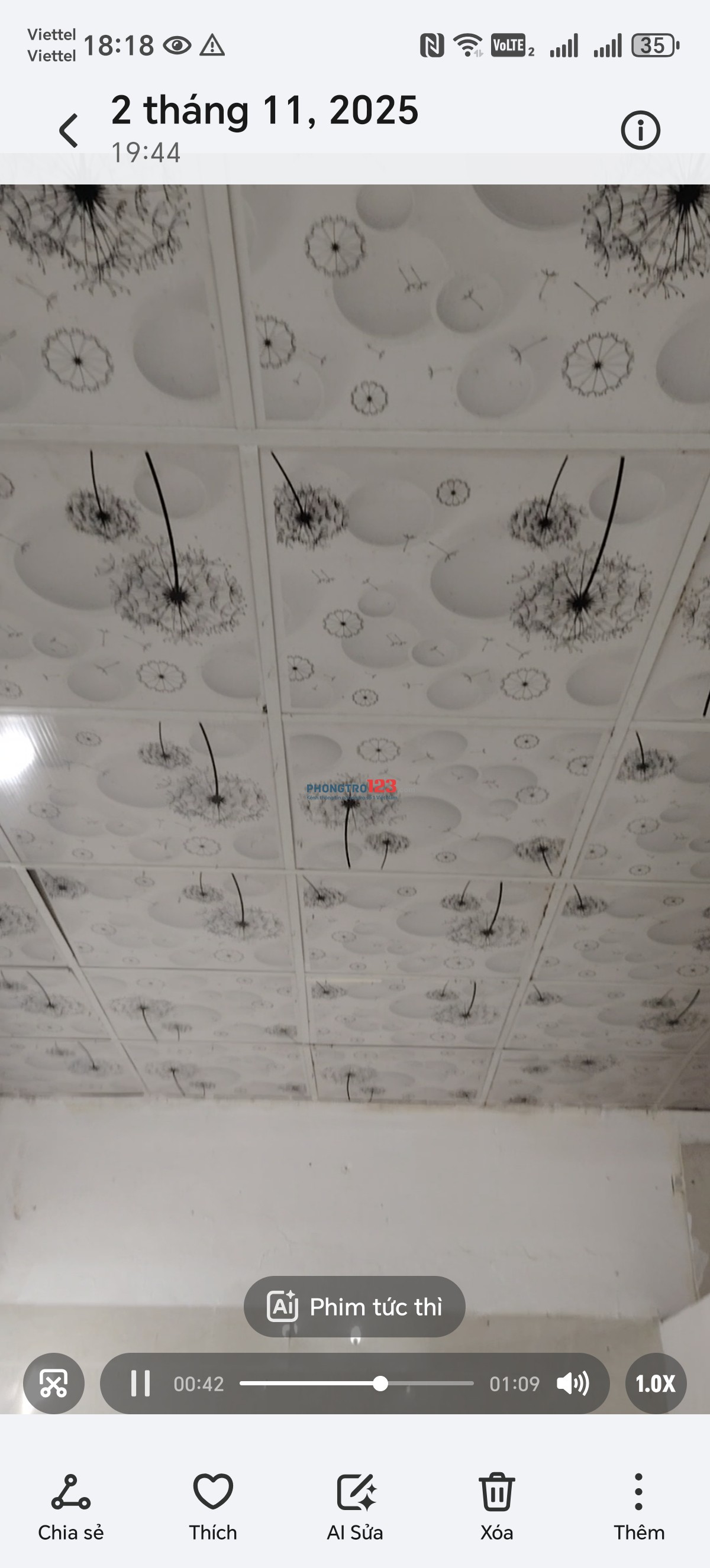  Chính chủ cho thuê phòng độc lập khép kín, DT 45m2. Cạnh trường Học viện Mật mã, ĐH giao thông...