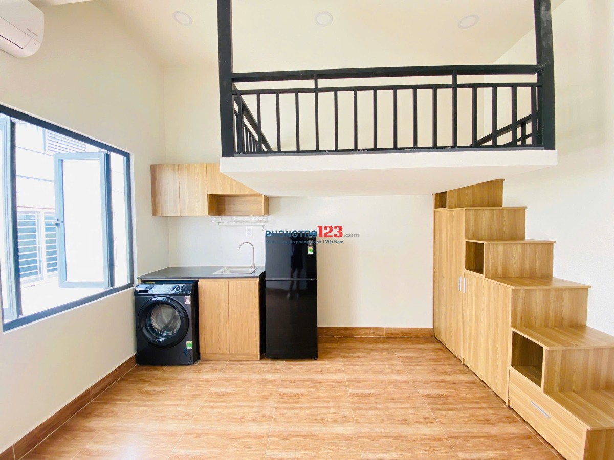 PHÒNG TRỌ MỚI XÂY GIÁ TỐT_NGAY CẦU HOÀNG HOA THÁM_FULL NỘI THẤT_BAN CÔNG RIÊNG