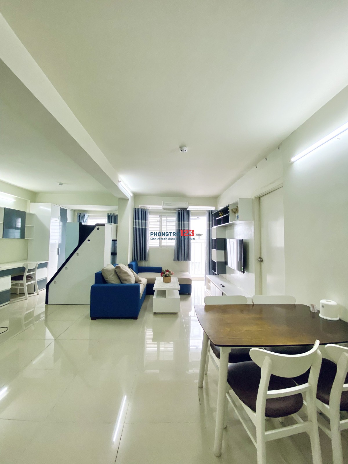 ( Chính chủ ) Cho thuê căn hộ 60 m2 , Khu EhomeS Nam Long,1PN+, 2WC, ban công hướng mát mẻ