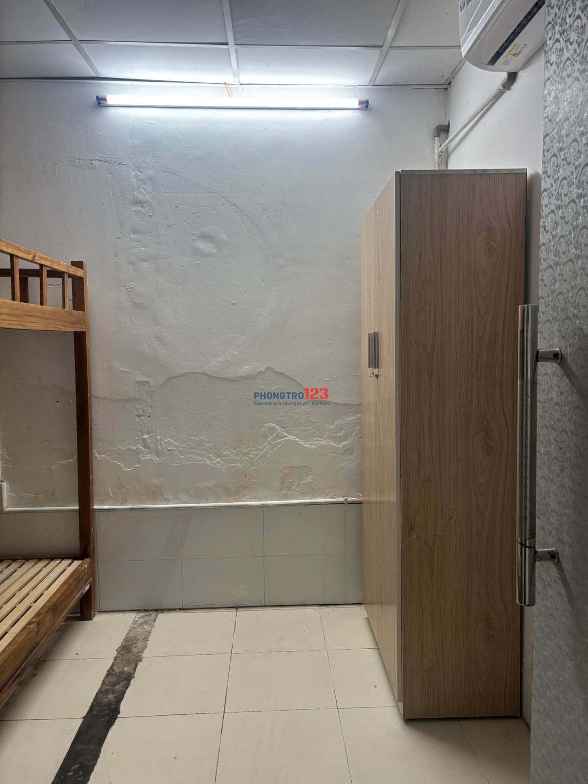 Phòng Trọ ghép nam 1t5, gần công viên Hoàng Văn Thụ, sân bay TSN