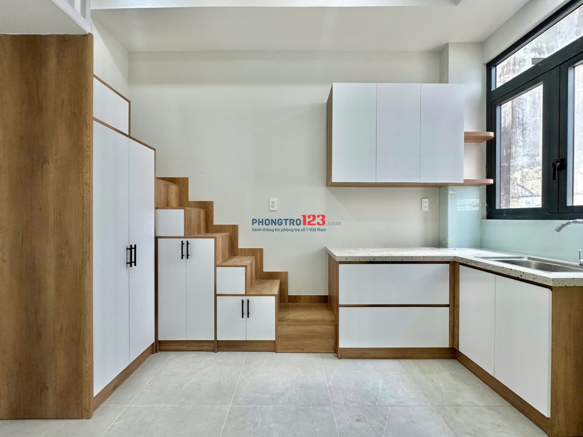 CHO THUÊ PHÒNG CÓ GÁC MỚI XÂY NGAY GẦN CÔNG VIÊN GIA ĐỊNH,VINCOM