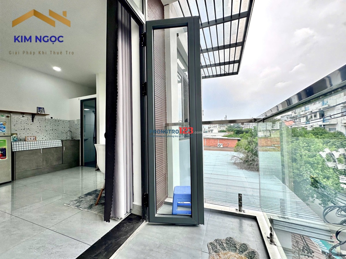  Phòng cho thuê full nội thất có ban công tại Phan Đình Phùng Gần Đại học Văn Hiến , Aeon Tân Phú