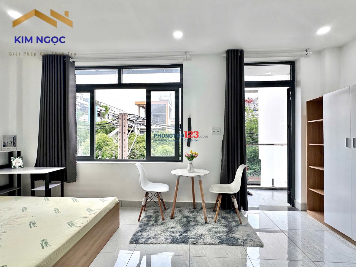 Phòng cho thuê full nội thất có ban công tại Phan Đình Phùng Gần Đại học Văn Hiến , Aeon Tân Phú