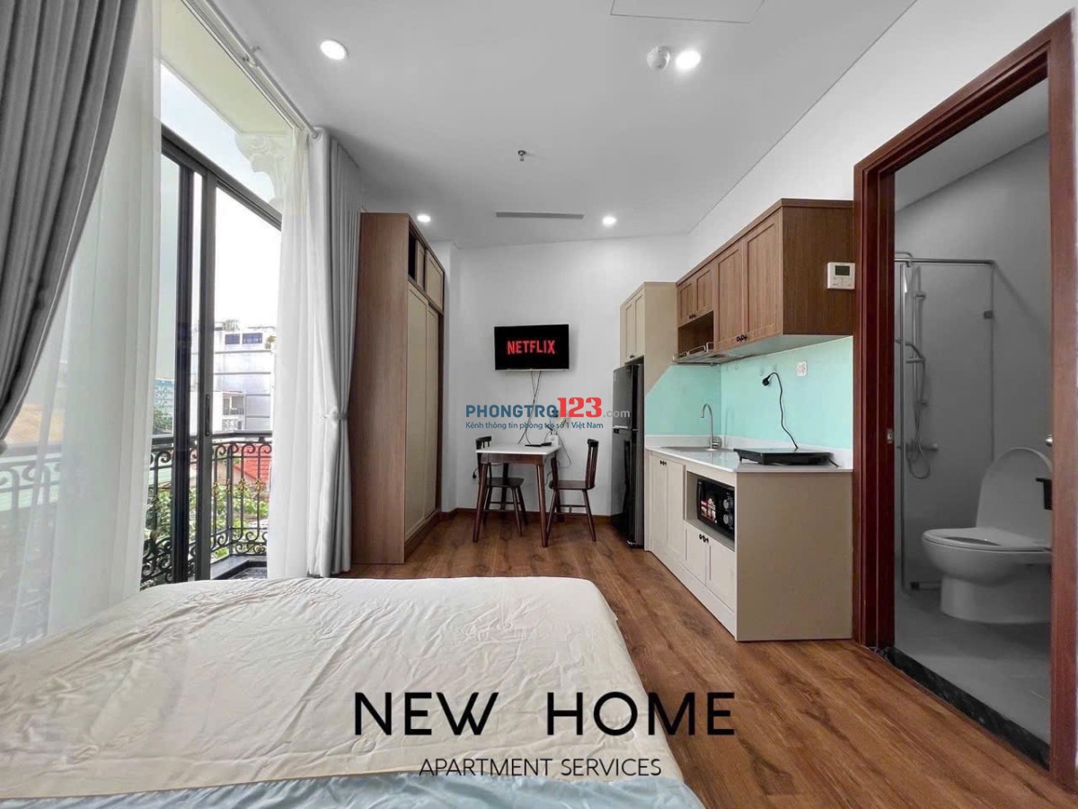 CHO THUÊ CĂN STUDIO BAN CÔNG LỚN – THIẾT KẾ TIỆN NGHI, FULL NỘI THẤT – KHÓA VÂN TAY, TÂN BÌNH