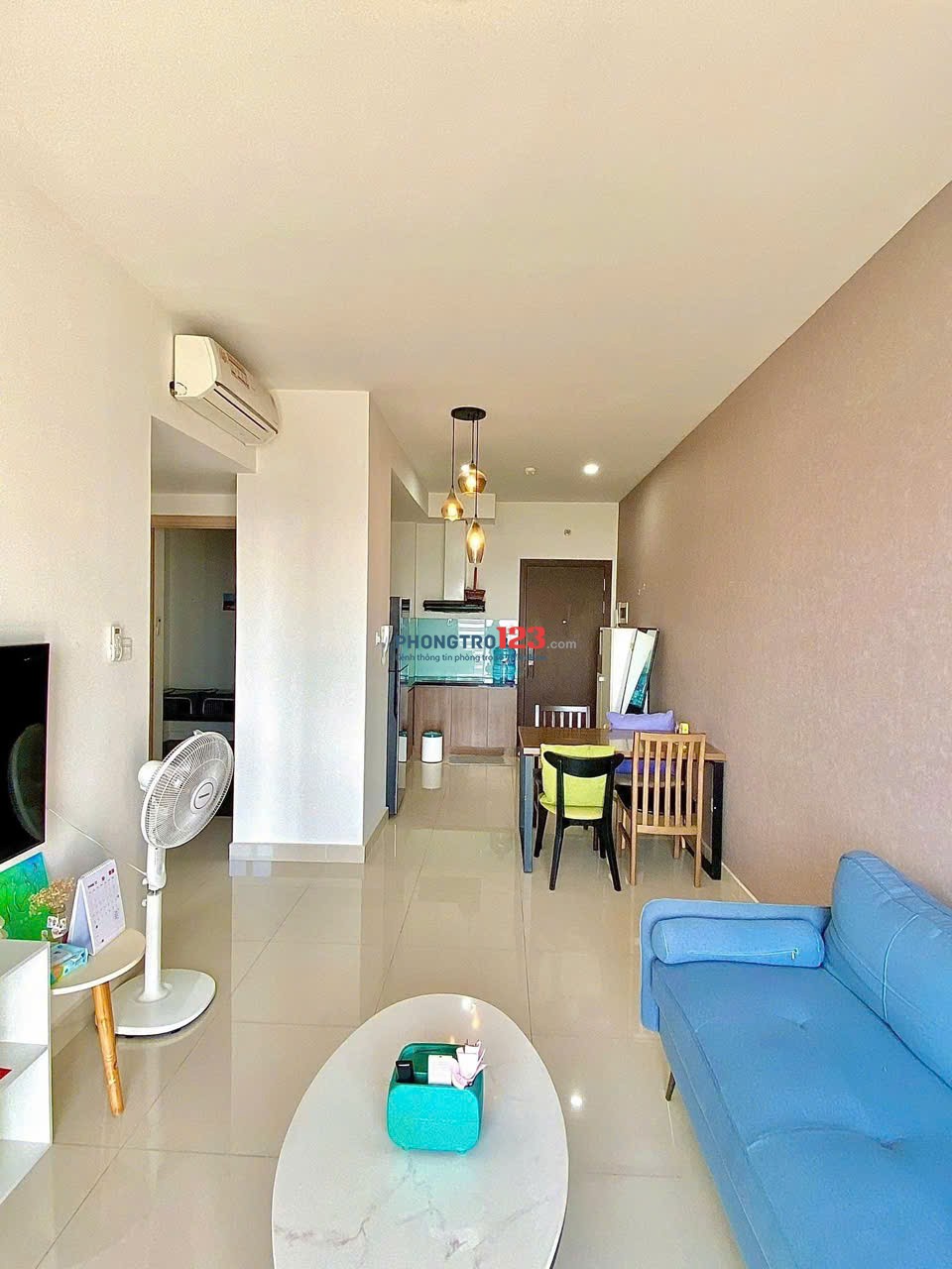 Chung cư IDICO Tân Phú, Luỹ Bán Bích: Block C, 74m2, 2p ngủ, có NT, 9tr5