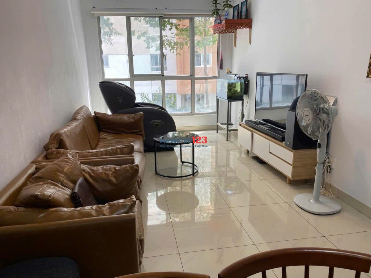 Chung cư Carillon 5, Luỹ Bán Bích, TP: 2p ngủ, 74m2, Nhà sạch, 10tr/th