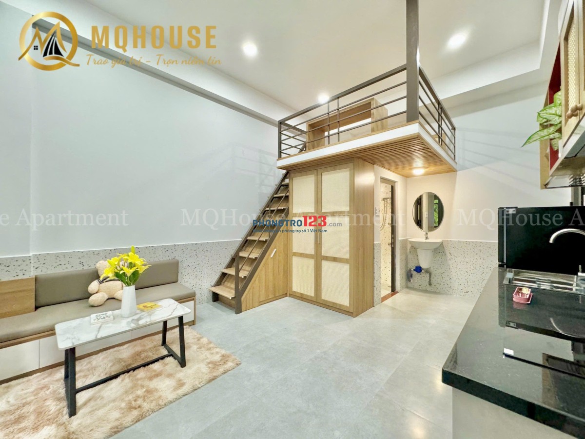 Cho Thuê Phòng có GÁC MỚI 100% ngay PHAN XÍCH LONG - Full NỘI THẤT CAO CẤP